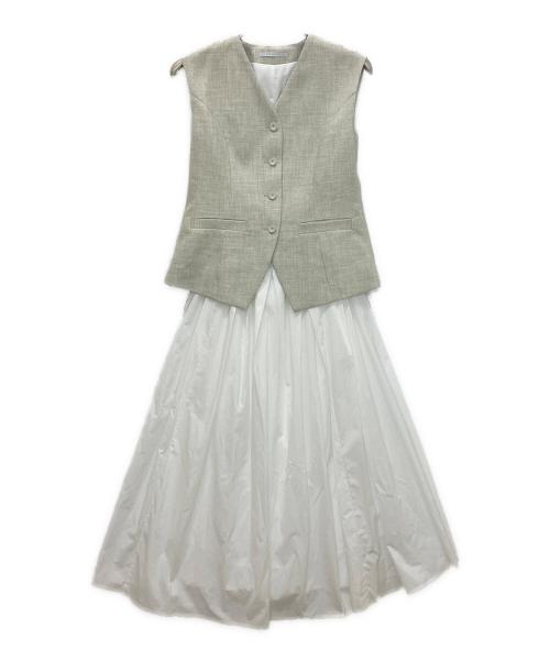 ELENDEEK（エレンディーク）ELENDEEK (エレンディーク) GILET COMBINATION OP ホワイト サイズ:02の古着・服飾アイテム