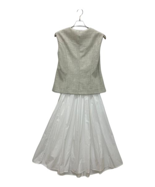 ELENDEEK（エレンディーク）ELENDEEK (エレンディーク) GILET COMBINATION OP ホワイト サイズ:02の古着・服飾アイテム