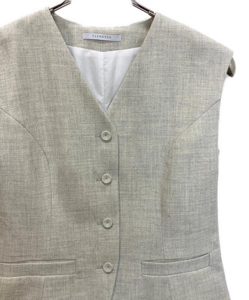 ELENDEEK（エレンディーク）ELENDEEK (エレンディーク) GILET COMBINATION OP ホワイト サイズ:02の古着・服飾アイテム