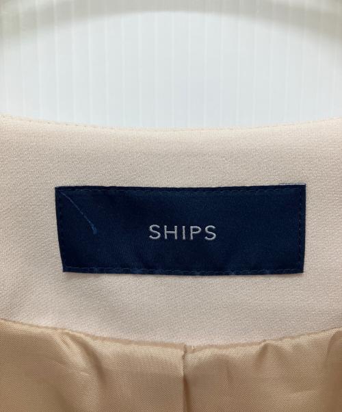 SHIPS（シップス）SHIPS (シップス) パールモチーフボタン バックフレアジャケット ベージュ サイズ:38の古着・服飾アイテム