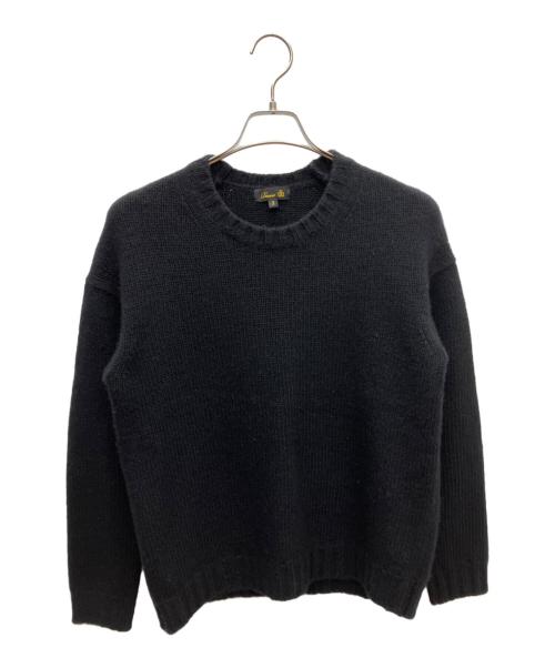 DRAWER（ドゥロワー）Drawer (ドゥロワー) エルボーパッチカシミヤウールニット ブラック サイズ:SIZE 2の古着・服飾アイテム