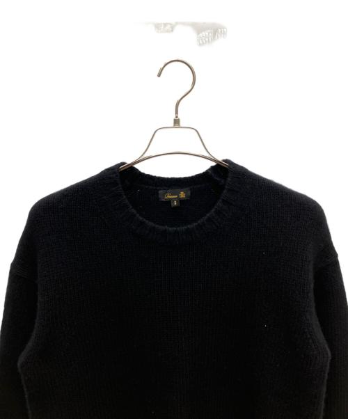 DRAWER（ドゥロワー）Drawer (ドゥロワー) エルボーパッチカシミヤウールニット ブラック サイズ:SIZE 2の古着・服飾アイテム