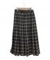 DRAWER (ドゥロワー) ウールカシミヤチェックスカート ブラック サイズ:SIZE 38：8000円