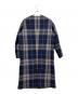 Drawer (ドゥロワー) ダブルフェイスチェックコート ネイビー サイズ:SIZE 38：40000円