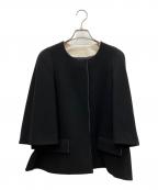 DRAWERドゥロワー）の古着「ノーカラージャケット」｜ブラック