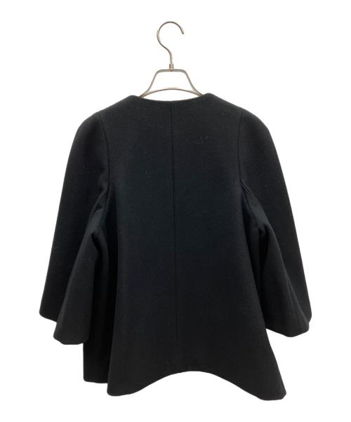 DRAWER（ドゥロワー）Drawer (ドゥロワー) ノーカラージャケット ブラック サイズ:SIZE 38の古着・服飾アイテム