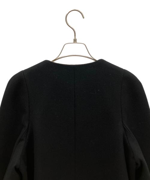 DRAWER（ドゥロワー）Drawer (ドゥロワー) ノーカラージャケット ブラック サイズ:SIZE 38の古着・服飾アイテム