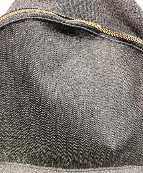 PORTER（ポーター）PORTER (ポーター) ヘリンボーンｘレザー切替リュック ブラックの古着・服飾アイテム