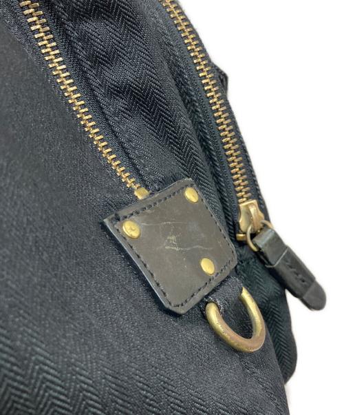 PORTER（ポーター）PORTER (ポーター) ヘリンボーンｘレザー切替リュック ブラックの古着・服飾アイテム