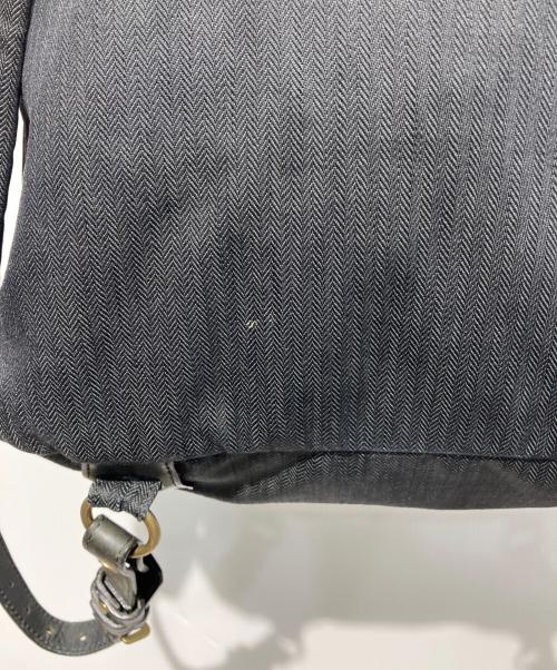 PORTER（ポーター）PORTER (ポーター) ヘリンボーンｘレザー切替リュック ブラックの古着・服飾アイテム