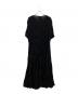 GONGDID DESIGN (ゴンディッドデザイン) Wavy maxi dress ブラック サイズ:Free：18000円