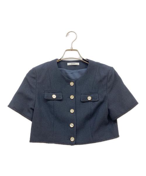 Snidel（スナイデル）Snidel (スナイデル) サマーツイードジャケット ネイビー サイズ:SIZE 0の古着・服飾アイテム