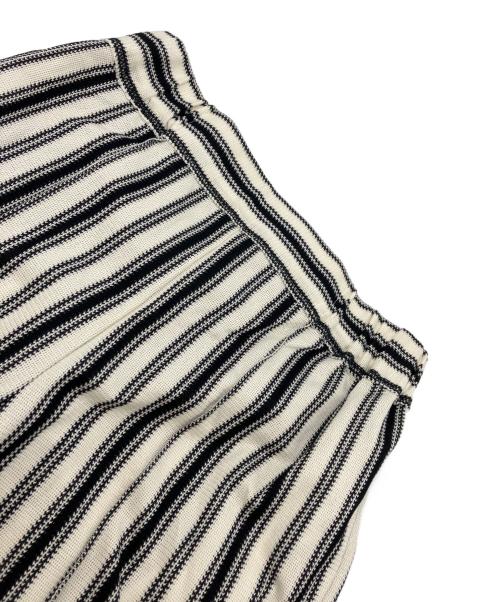 CURRENTAGE（カレンテージ）CURRENTAGE (カレンテージ) ストライプ2wayパンツ アイボリー サイズ:2の古着・服飾アイテム