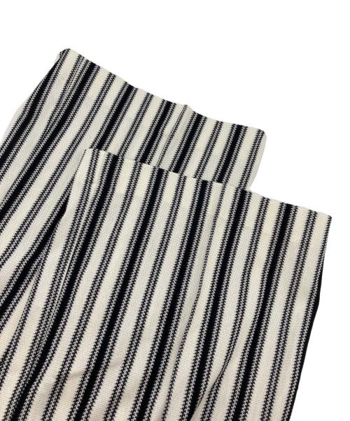CURRENTAGE（カレンテージ）CURRENTAGE (カレンテージ) ストライプ2wayパンツ アイボリー サイズ:2の古着・服飾アイテム