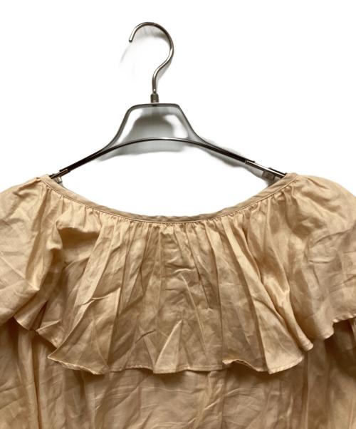 enrica（エンリカ）enrica (エンリカ) コットンフリルブラウス オレンジ サイズ:FREEの古着・服飾アイテム