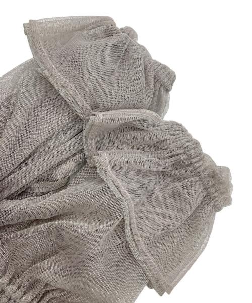 Diagram（ダイアグラム）Diagram (ダイアグラム) チュールシャーリングトップ グレー サイズ:36の古着・服飾アイテム