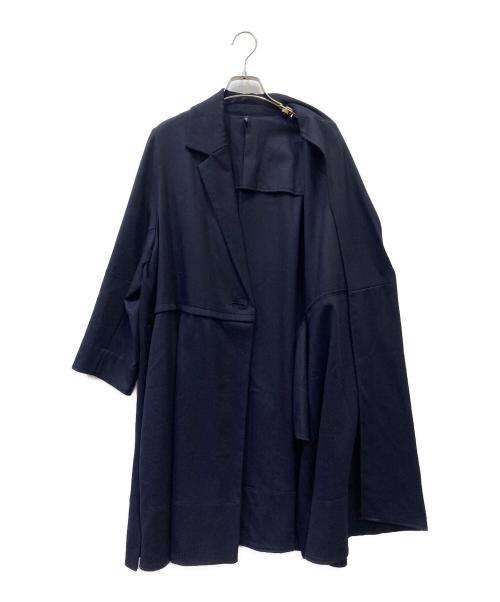 Y's for living（ワイズフォーリビング）Y's for living (ワイズフォーリビング) ウールコート ネイビー サイズ:FREEの古着・服飾アイテム