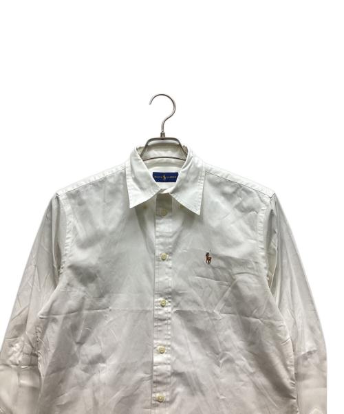 RALPH LAUREN（ラルフローレン）RALPH LAUREN (ラルフローレン) 裾リボン前結びシャツ ホワイト サイズ:Sの古着・服飾アイテム
