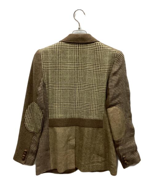 POLO RALPH LAUREN（ポロ・ラルフローレン）POLO RALPH LAUREN (ポロ・ラルフローレン) パッチワークジャケット ブラウン サイズ:2の古着・服飾アイテム