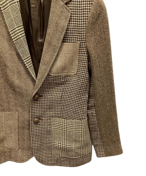 POLO RALPH LAUREN（ポロ・ラルフローレン）POLO RALPH LAUREN (ポロ・ラルフローレン) パッチワークジャケット ブラウン サイズ:2の古着・服飾アイテム