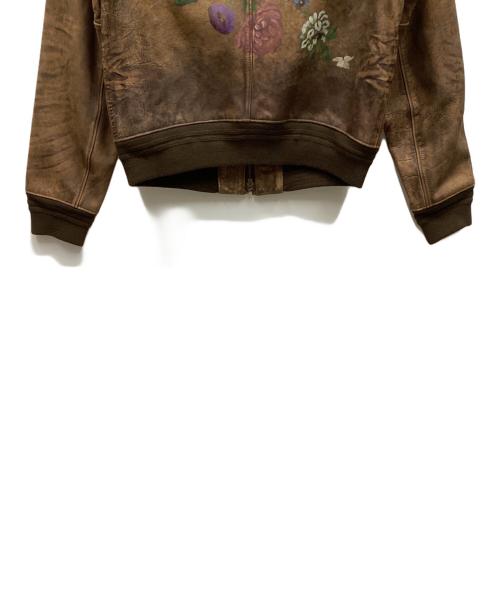 POLO RALPH LAUREN（ポロ・ラルフローレン）POLO RALPH LAUREN (ポロ・ラルフローレン) レザージャケット ブラウン サイズ:4の古着・服飾アイテム