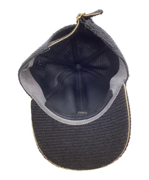 CA4LA（カシラ）CA4LA (カシラ) HK CAP6/パイル地キャップ ブラックの古着・服飾アイテム