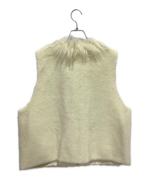 PONTI（ポンティ）PONTI (ポンティ) ウールボアベスト アイボリー サイズ:Fの古着・服飾アイテム