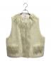 PONTI（ポンティ）の古着「ウールボアベスト」｜アイボリー