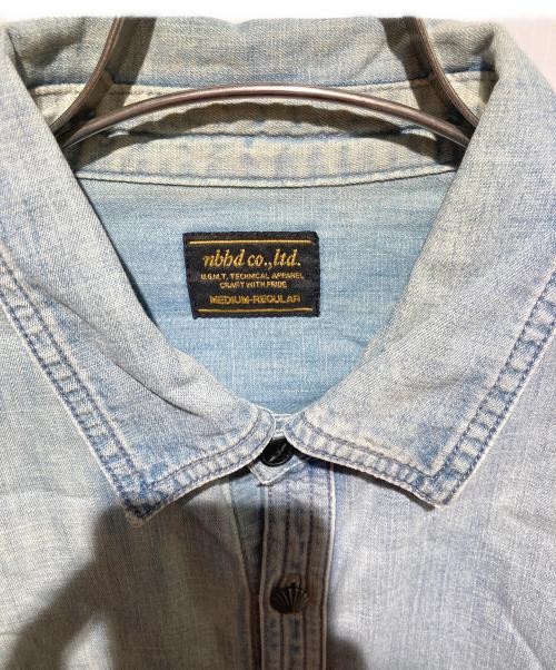 NEIGHBORHOOD（ネイバーフッド）NEIGHBORHOOD (ネイバーフッド) デニムシャツ ブルー サイズ:Mの古着・服飾アイテム