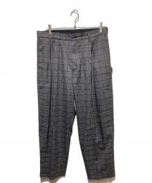 NEIGHBORHOOD（ネイバーフッド）の古着「Two Tuck Pants/ツータックパンツ/チェック」｜グレー