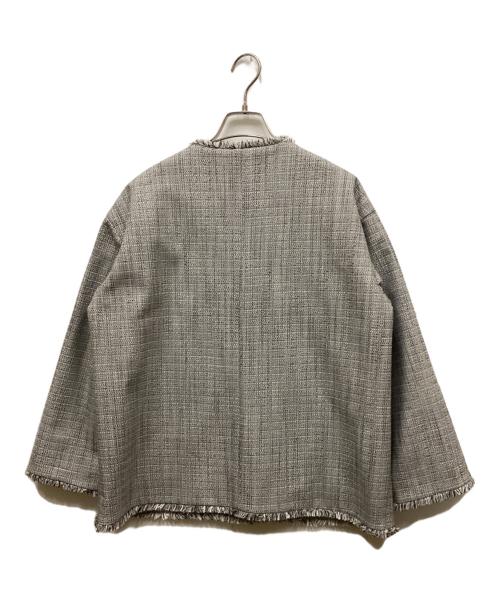 PLST（プラステ）PLST (プラステ) ツイードメタルボタンジャケット ブラック サイズ:M 未使用品の古着・服飾アイテム