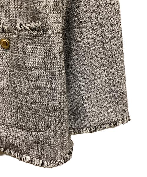 PLST（プラステ）PLST (プラステ) ツイードメタルボタンジャケット ブラック サイズ:M 未使用品の古着・服飾アイテム