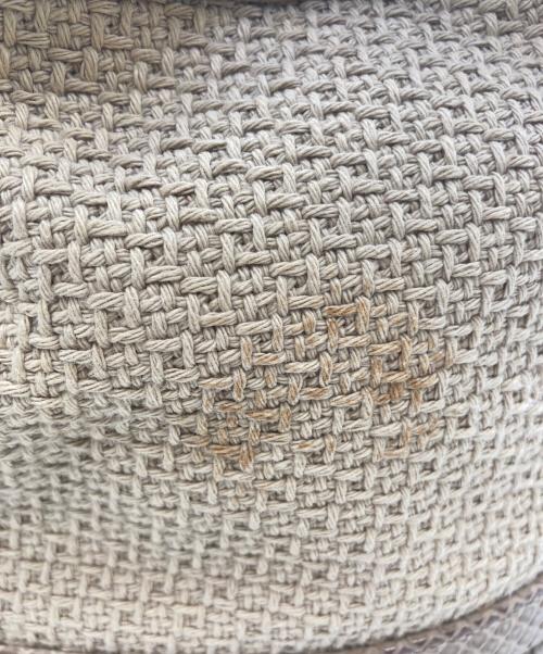 CHANEL（シャネル）CHANEL (シャネル) パイソンスキン×キャンバスチェーンハンドバッグ ベージュの古着・服飾アイテム