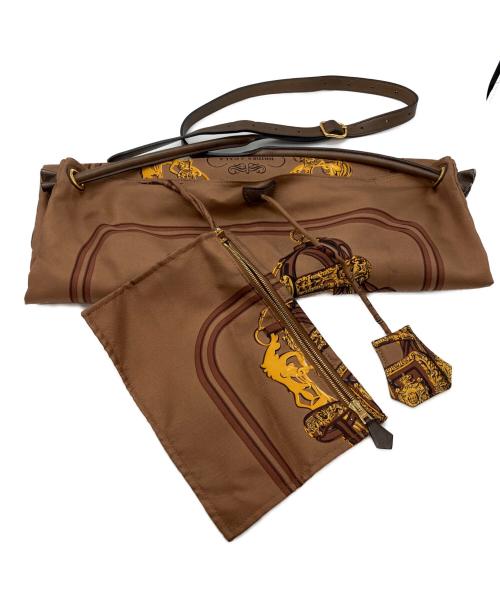 HERMES（エルメス）HERMES (エルメス) シルキーシティMM ブラウンの古着・服飾アイテム