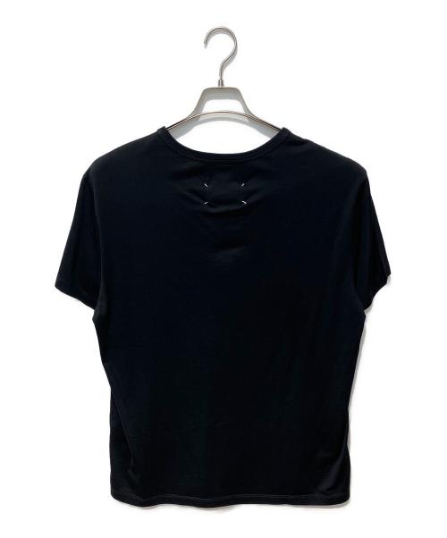 Maison Margiela（メゾンマルジェラ）Maison Margiela (メゾンマルジェラ) DISTORTED LOGO T-Shirt ブラック サイズ:48の古着・服飾アイテム
