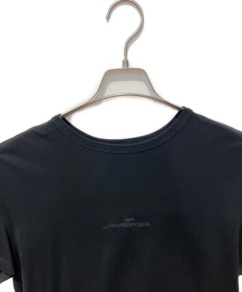 Maison Margiela（メゾンマルジェラ）Maison Margiela (メゾンマルジェラ) DISTORTED LOGO T-Shirt ブラック サイズ:48の古着・服飾アイテム