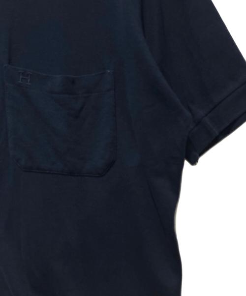HERMES（エルメス）HERMES (エルメス) ポロシャツ ネイビー サイズ:Lの古着・服飾アイテム