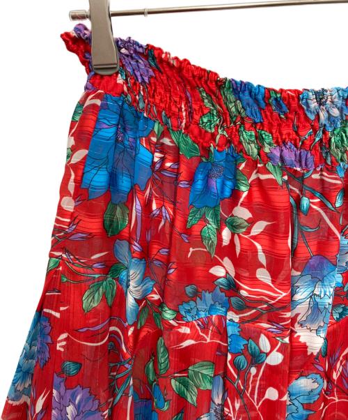 diane freis（ダイアンフレイス）diane freis (ダイアンフレイス) 花柄スカート レッド サイズ:FREEの古着・服飾アイテム