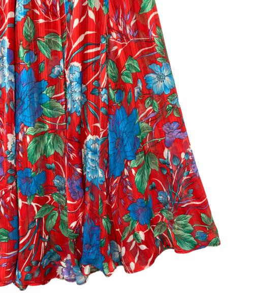 diane freis（ダイアンフレイス）diane freis (ダイアンフレイス) 花柄スカート レッド サイズ:FREEの古着・服飾アイテム