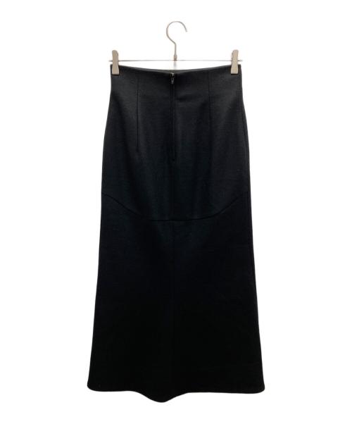 Mame Kurogouchi（マメクロゴウチ）mame kurogouchi (マメクロゴウチ) フロントスリットスカート ブラック サイズ:2の古着・服飾アイテム