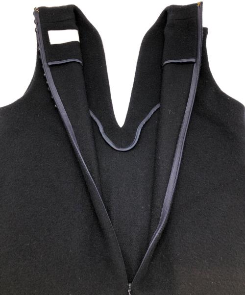 Mame Kurogouchi（マメクロゴウチ）Mame Kurogouchi (マメクロゴウチ) ノースリーブワンピース ネイビー サイズ:2の古着・服飾アイテム