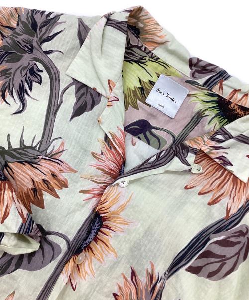 PAUL SMITH（ポールスミス）PAUL SMITH (ポールスミス) オープンカラーシャツ 黄緑 サイズ:Lの古着・服飾アイテム