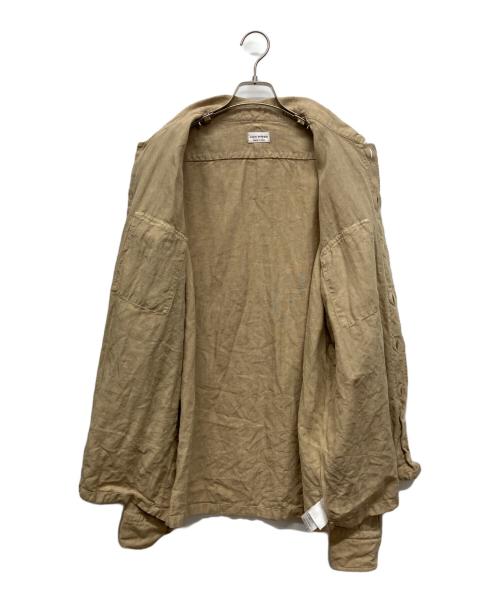 GUY ROVER（ギローバー）GUY ROVER (ギローバー) リネンミリタリーシャツジャケット ベージュ サイズ:XLの古着・服飾アイテム