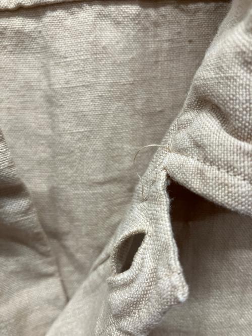 GUY ROVER（ギローバー）GUY ROVER (ギローバー) リネンミリタリーシャツジャケット ベージュ サイズ:XLの古着・服飾アイテム