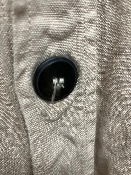 GUY ROVER（ギローバー）GUY ROVER (ギローバー) リネンミリタリーシャツジャケット ベージュ サイズ:XLの古着・服飾アイテム