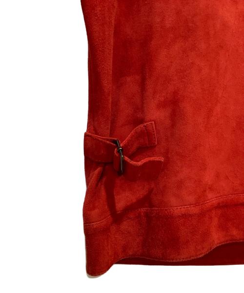 EMPORIO ARMANI（エンポリオアルマーニ）EMPORIO ARMANI (エンポリオアルマーニ) V1R01P V1P01 スウェードジャケット レッド サイズ:52の古着・服飾アイテム