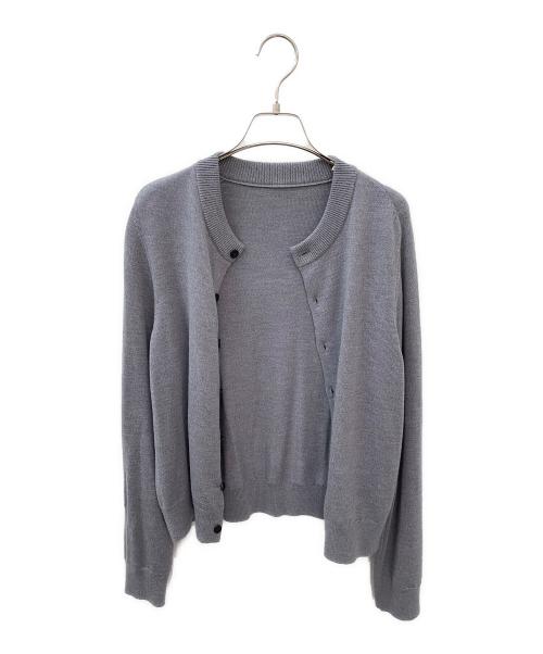 MUSE de Deuxieme Classe（ミューズ ドゥーズィエム クラス）MUSE de Deuxieme Classe (ミューズ ドゥーズィエム クラス) WISH クルーネック カーディガン グレー サイズ:Freeの古着・服飾アイテム