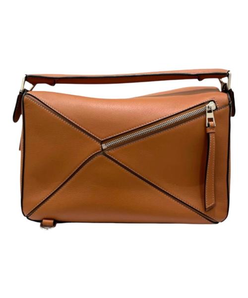 LOEWE（ロエベ）LOEWE (ロエベ) パズルエッジバッグミディアム タン サイズ:ミディアムの古着・服飾アイテム