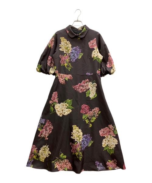 &ellecy（アンドエルシー）&ellecy (アンドエルシー) 紫丁香花ワンピース ブラック サイズ:Mの古着・服飾アイテム