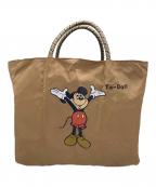 DISNEY×NOMADISディズニー×ノマディス）の古着「別注トートバッグ」｜ブラウン